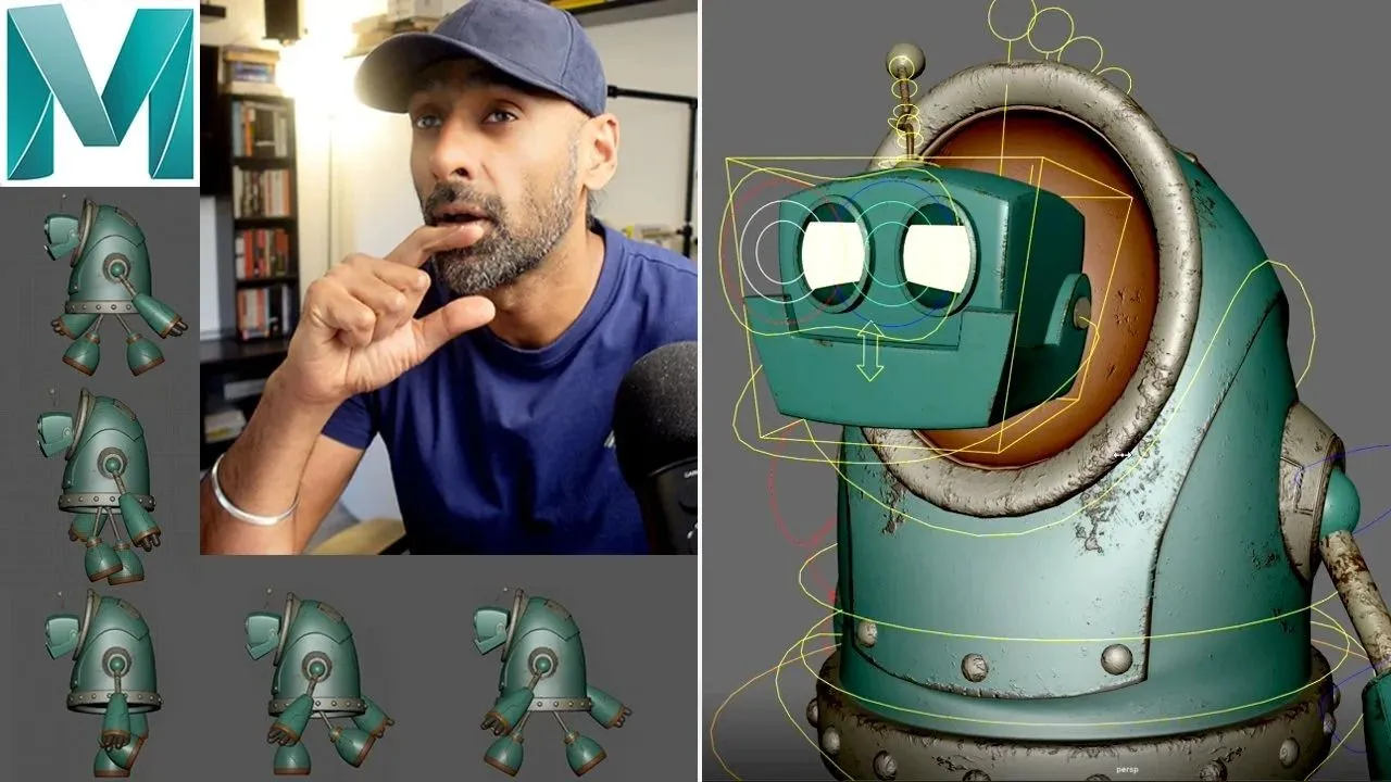 Maya行走循环动画实例制作视频教程 中文字幕