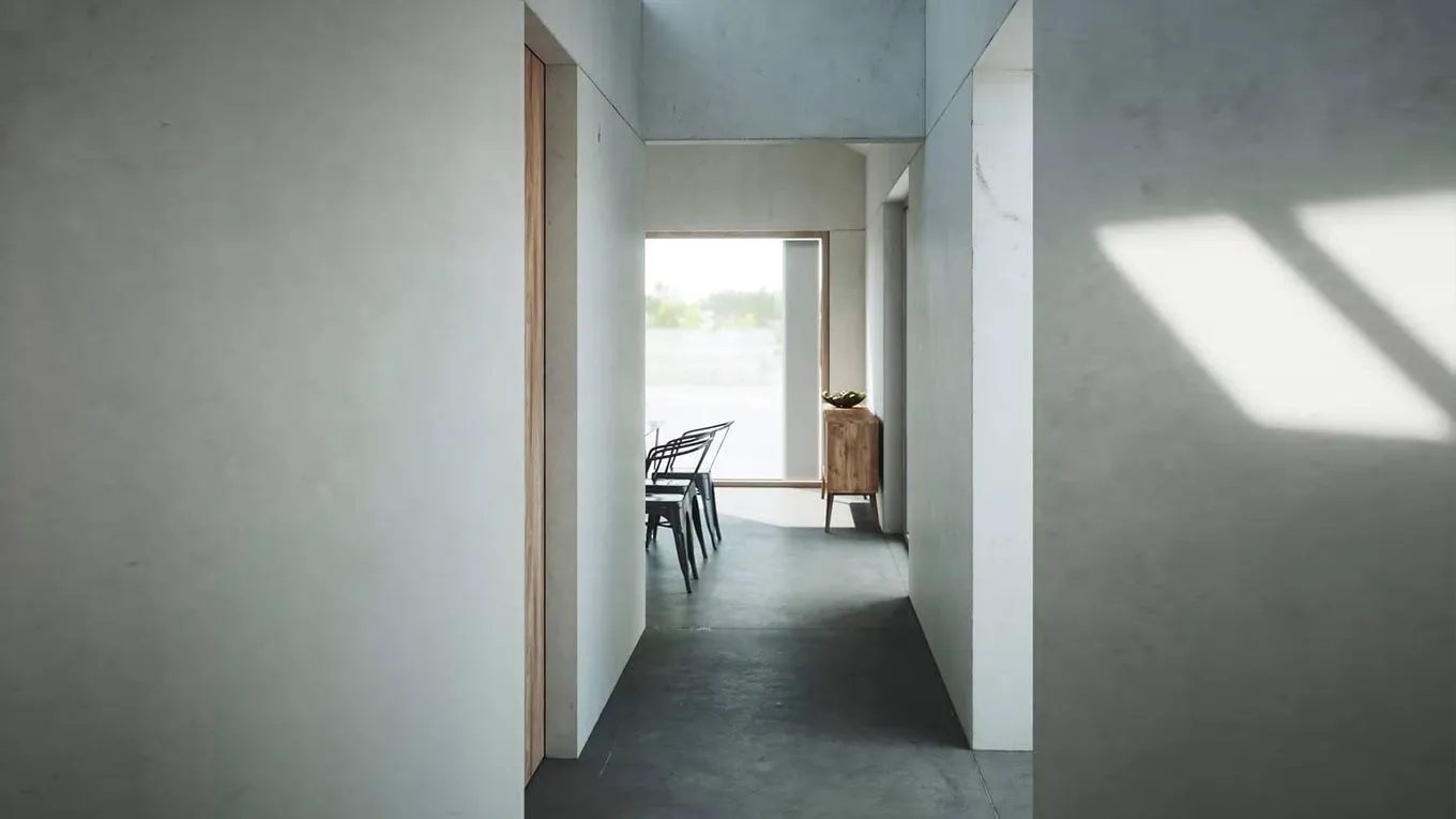 3Dmax混凝土毛坯房室内设计效果实例训练视频教程