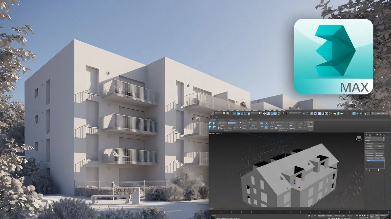 3dsmax建筑景观3D建模综合训练视频教程