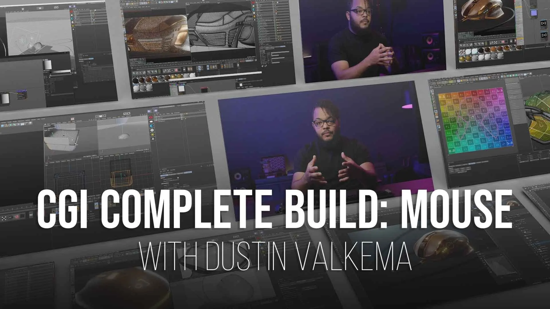 Cinema 4D精美鼠标实例制作工作流程视频教程第二季 CGI COMPLETE BUILD: COMPUTER MOUSE RENDERING & RETOUCHING