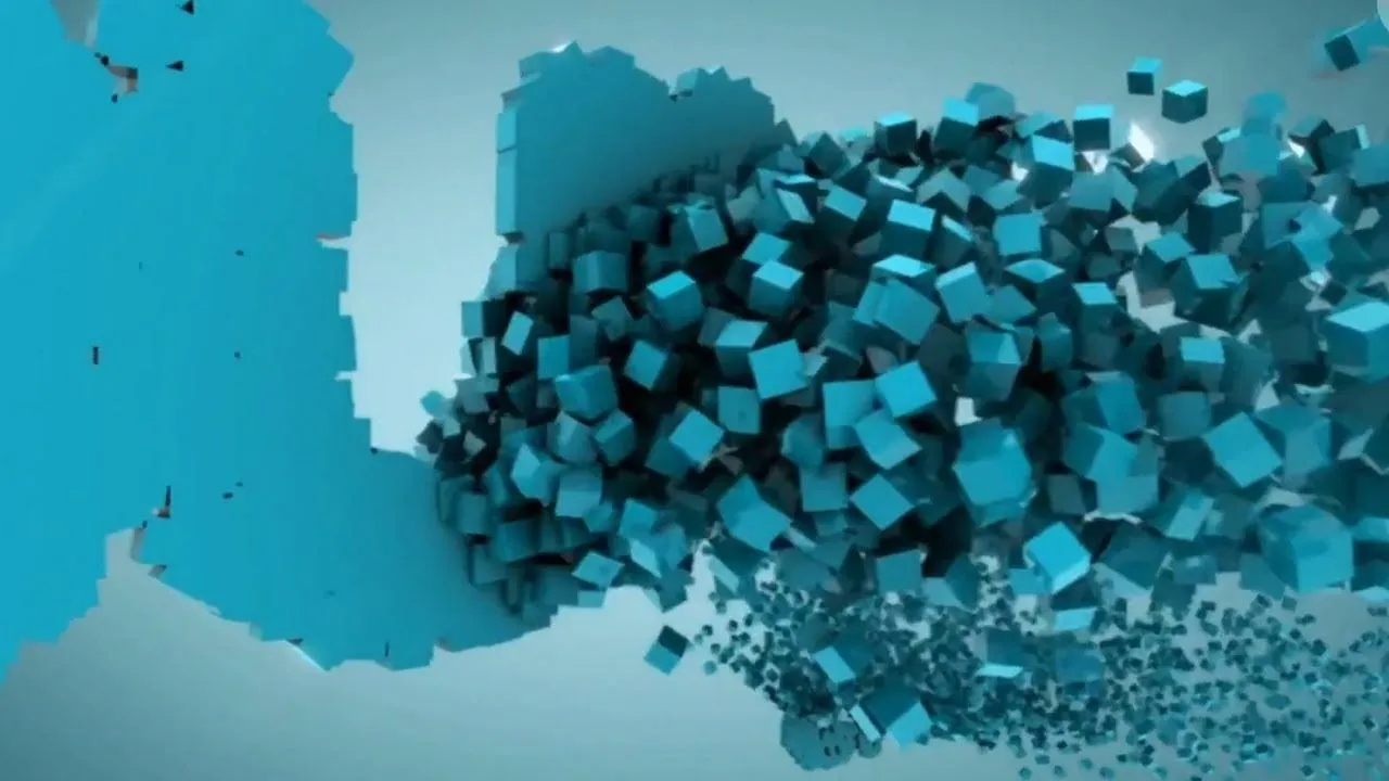 C4D方块变形汇聚成文字Logo动画视频教程 Cubes Into Letters Cinema 4D Tutorial