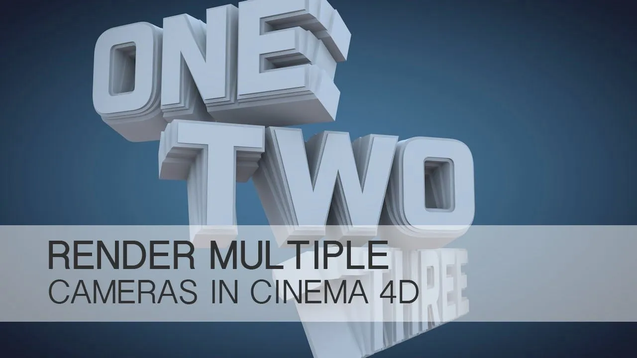 C4D多摄像机动画渲染视频教程 Render Multiple Cameras Cinema 4D Tutorial