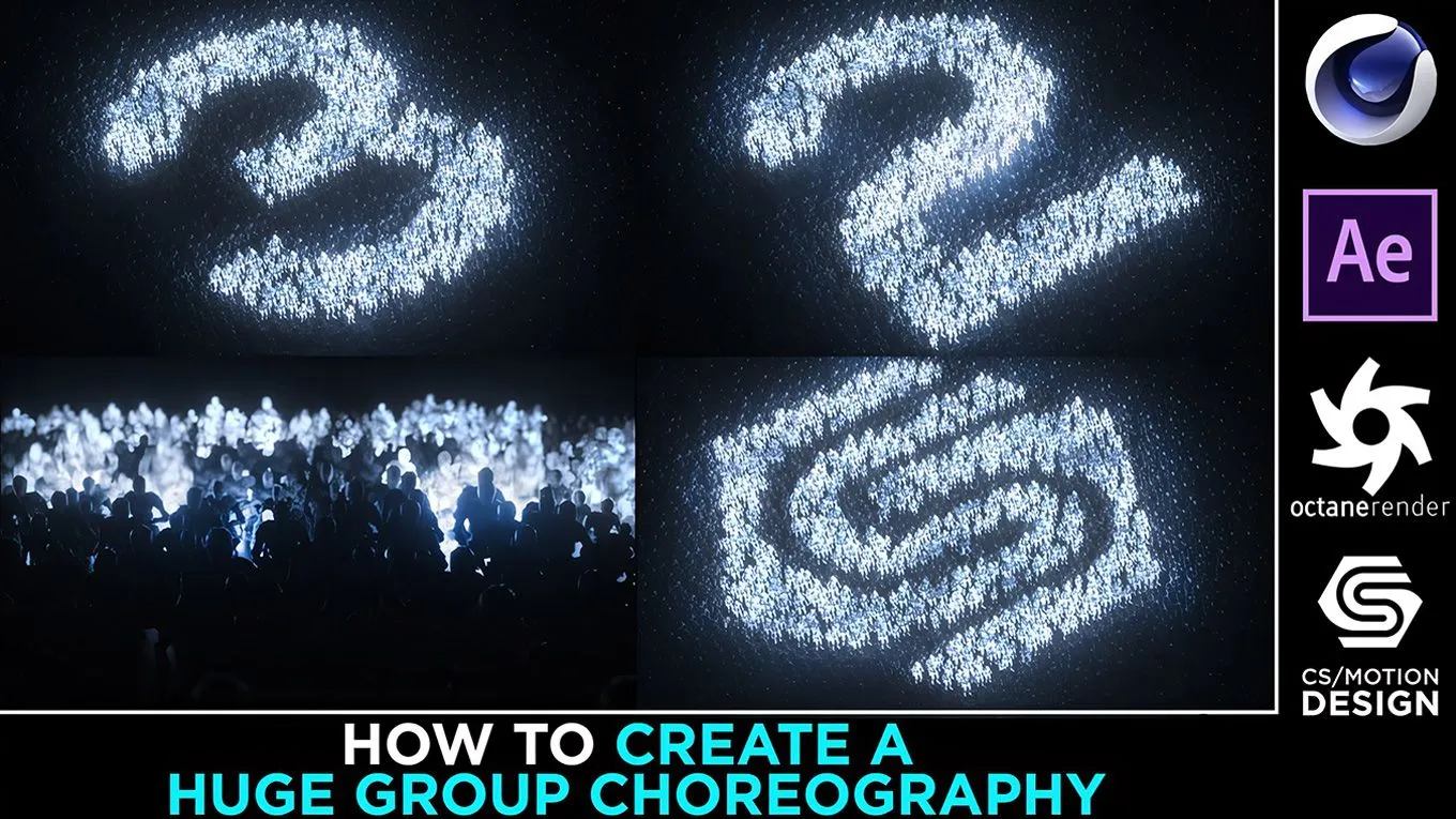 C4D人群动画克隆技术训练视频教程