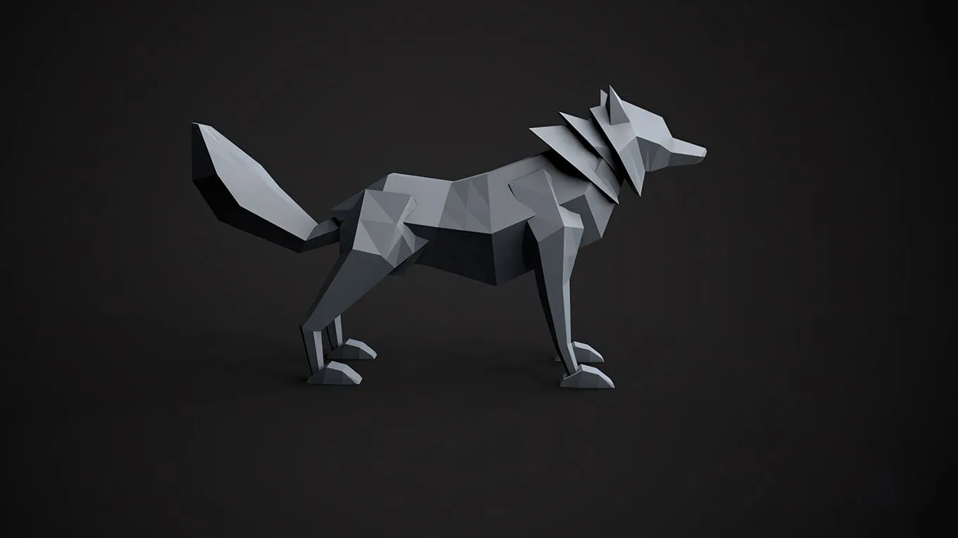 Cinema 4D低聚狐狸模型实例制作视频教程