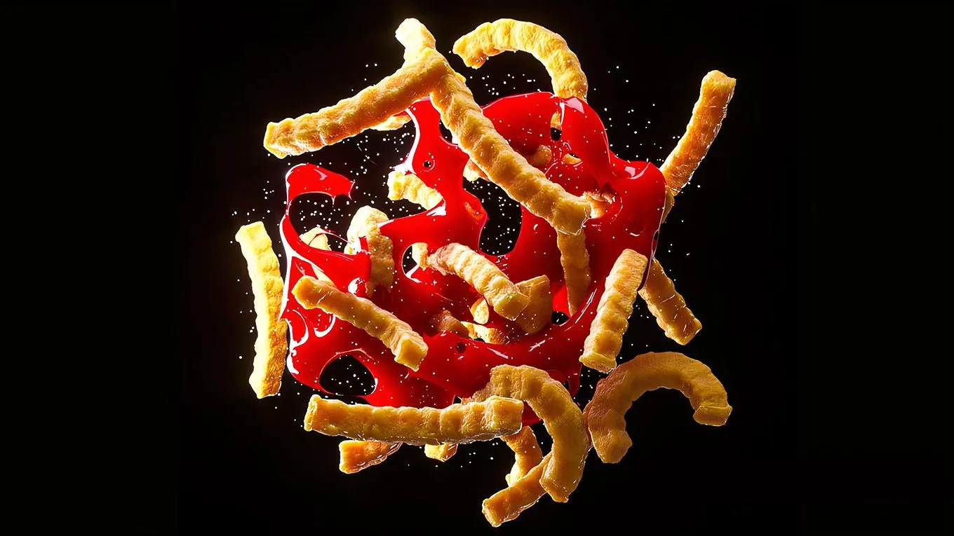 C4D及OC渲染器薯条番茄制作指南视频教程