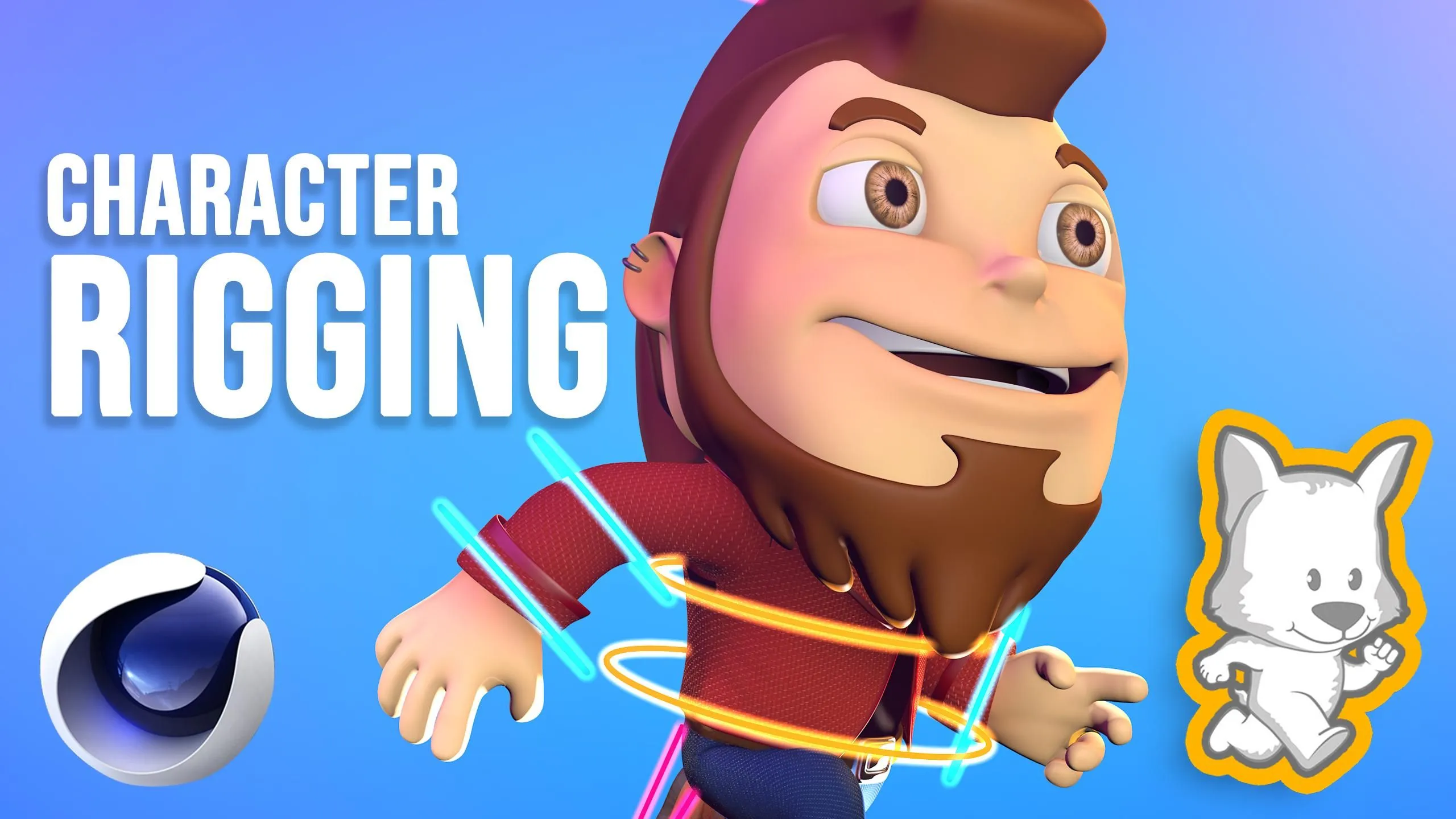 C4D种3D角色绑定动画大师班训练视频教程