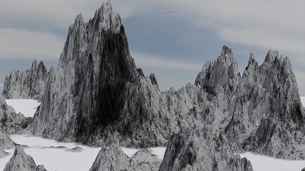 Blender山水云草自然环境实例制作视频教程 World Generation with Blender