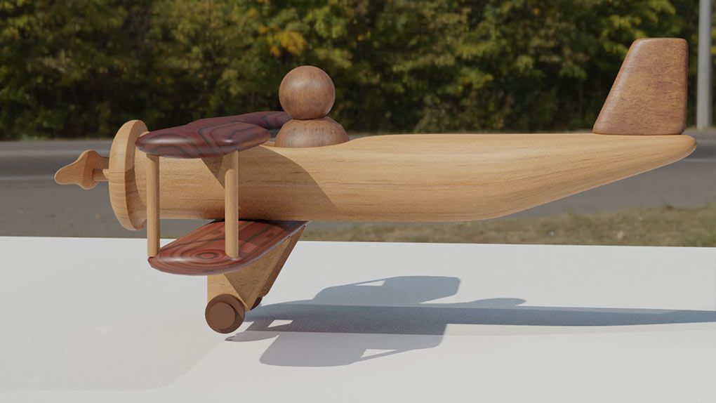 Blender玩具飞机建模动画实例制作视频教程 Skillshare – Animating The Plane Using Blender