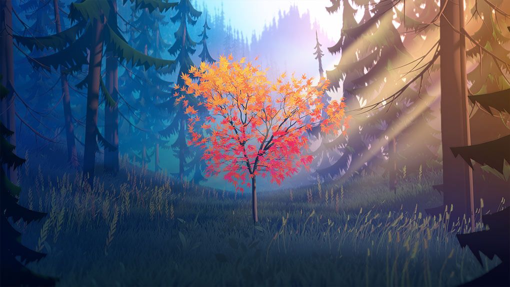 Blender 3D森林环境场景制作工作流程视频教程 Creating a Stylized 3d Forest Environment with Blender 2.9