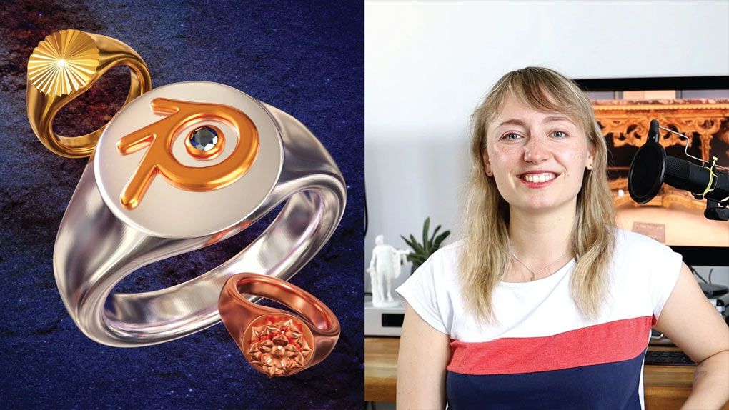 Blender指环戒指3D打印级建模技术训练视频教程 Learn Blender: Creative and 3D Printable Jewelry Design