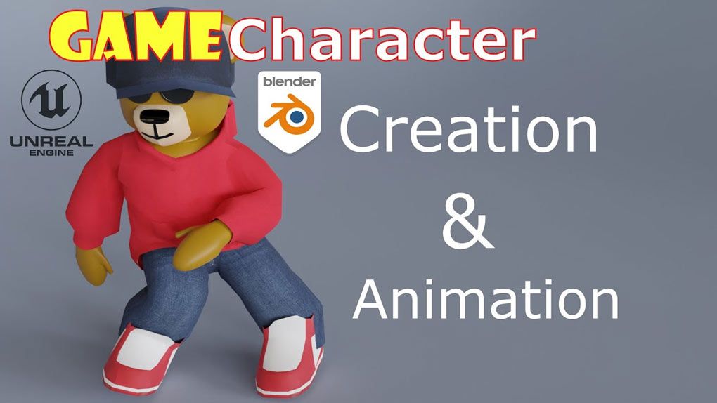 Blender与Unreal Engine角色游戏动画制作视频教程 Video game creation using Blender and Unreal Engine