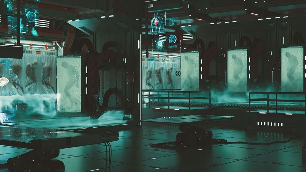 逼真科幻生物实验室场景完整实例制作视频教程 中文字幕 Creating A Si-fi Environment - Bio Lab