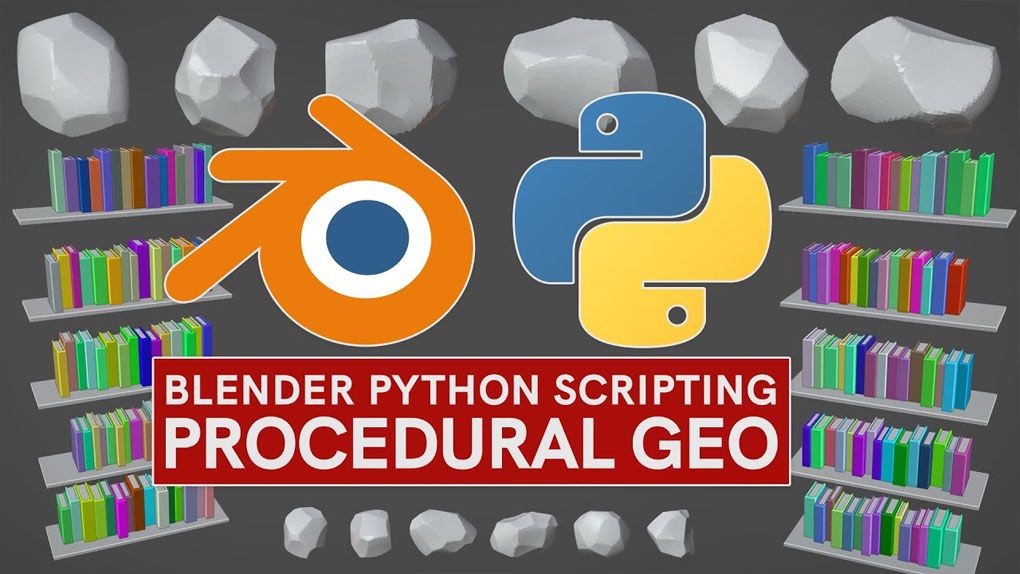 Blender中用Python进行程序化建模工作流程视频教程 中文字幕 Procedural modeling in Blender with Python