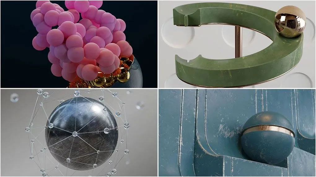 Blender创意球形动画实例制作视频教程 Animation for beginners – Create spherical animations in Blender by David Jaasma