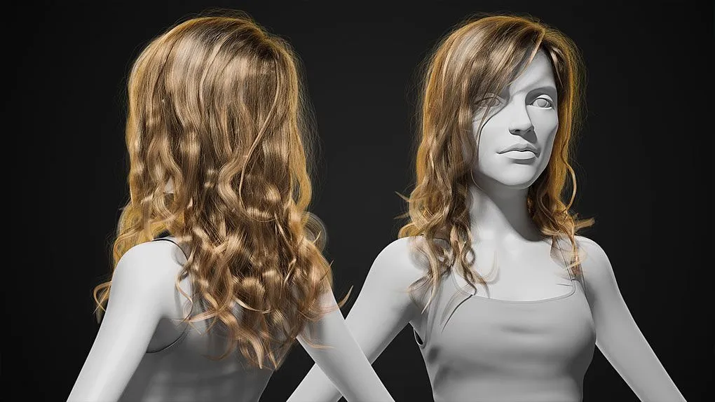 Blender逼真女性头发造型实例制作视频教程 CGCookie – Styling and Shading Realistic Hair
