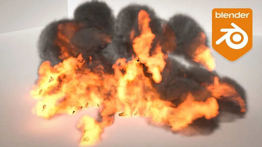 Blender中Mantaflow火焰烟雾模拟特效制作视频教程 Mantaflow Fire & Smoke Simulation Guide in Blender