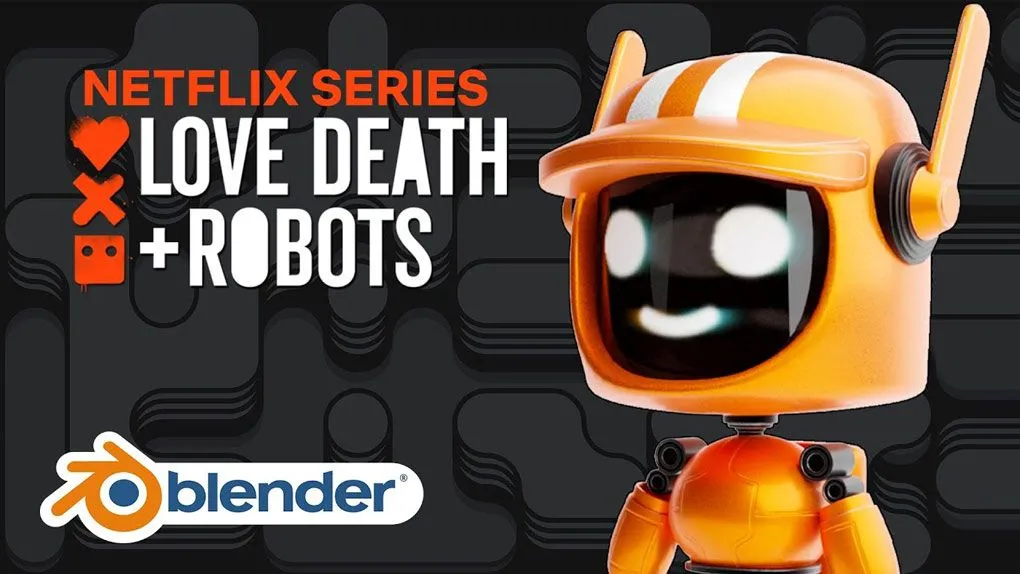 Blender爱死亡与机器人角色建模实例制作视频教程 中文字幕 Modeling Robot Character from Netflix Show with Blender
