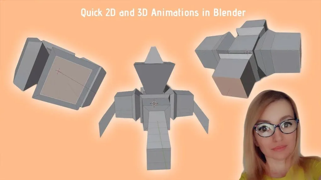Blender快速制作2D和3D动画技术视频教程 中文字幕 Quick 2D and 3D Animations in Blender