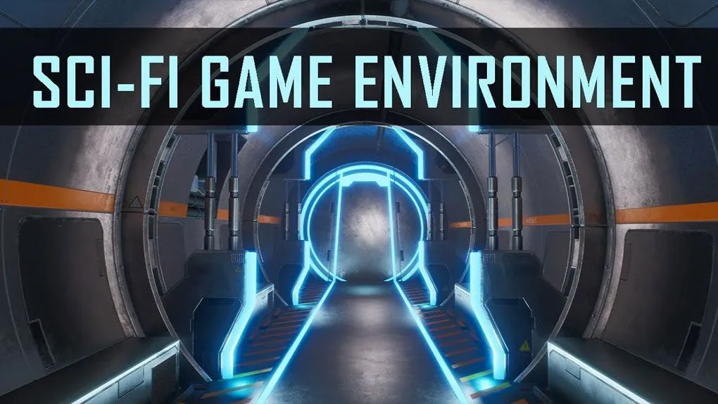 Blender未来主义科幻游戏环境场景制作视频教程 中文字幕 Futuristic Sci-Fi Game Environment in Blender