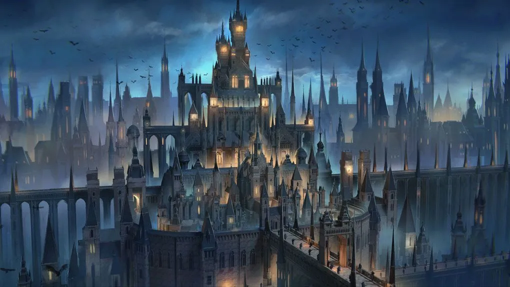 Blender与PS制作环境概念艺术插画视频课程 中文字幕 Gothic Concept - Blender - PS