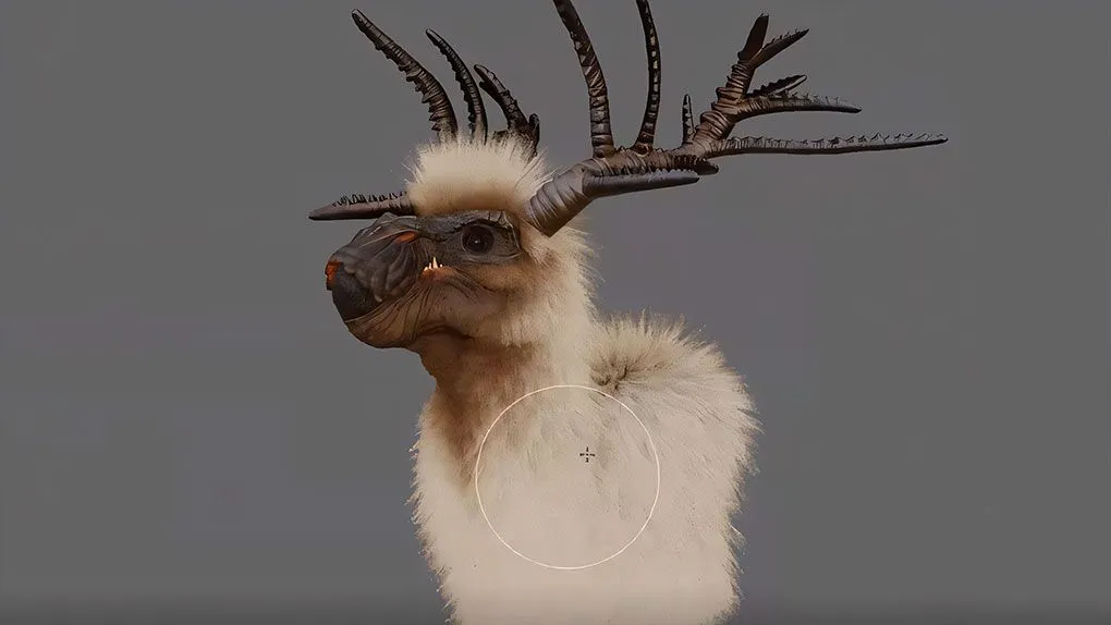 Blender麋鹿动物毛发实时制作视频教程