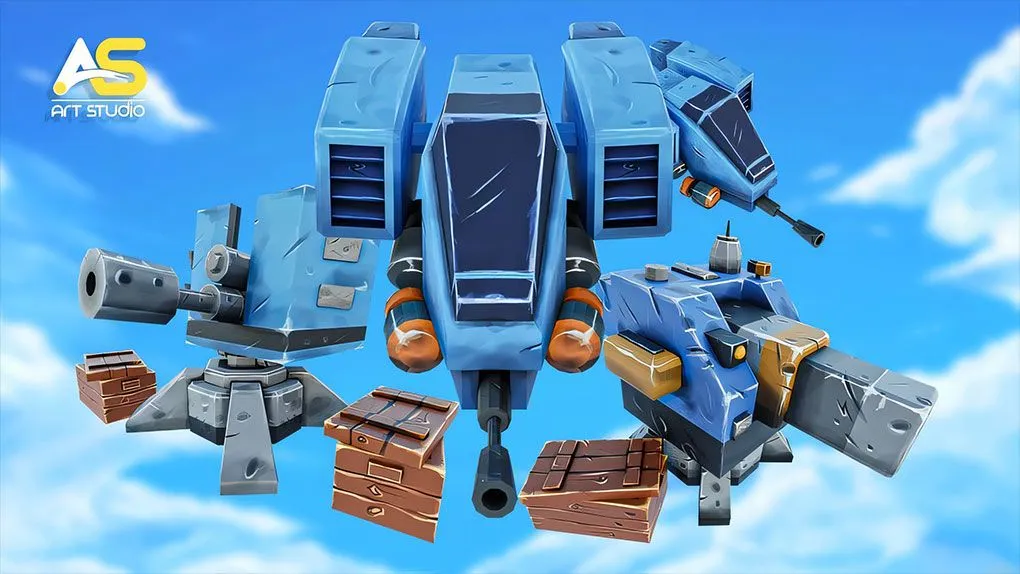 Blender低多边形建模与纹理手绘技术视频教程 Blender low poly Modeling & Hand Painting for Beginners