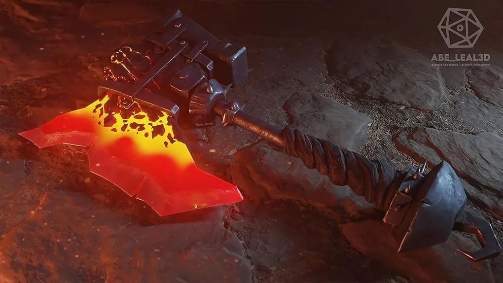 Blender 3A级游戏武器斧头完整制作流程视频教程 Blender 3D Artist: Forge AAA Weapons