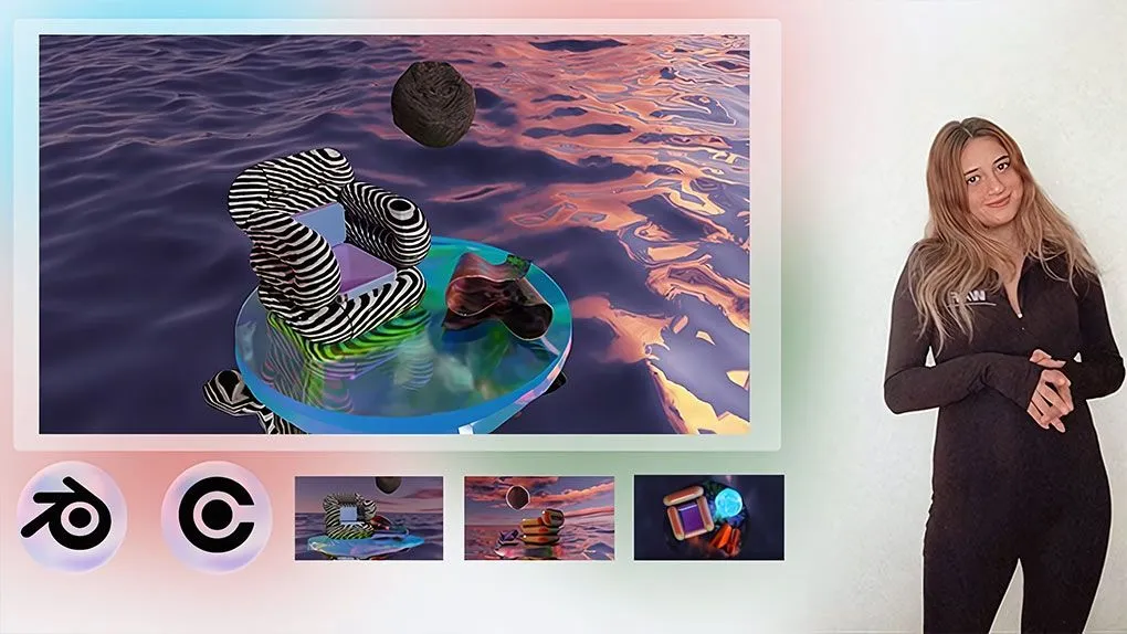 Blender建模渲染基础核心技术视频教程 Blender Render Program