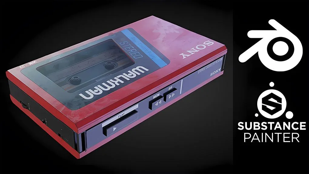 Blender与Substance Painter游戏道具实例制作视频教程 Create a 3D Asset in Blender and Substance Painter