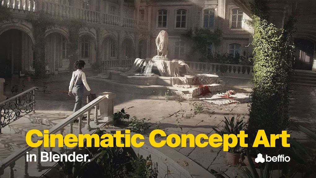 Blender影视级概念艺术场景制作全流程视频教程 Cinematic Concept Art in Blender – Full Course by beffio studios