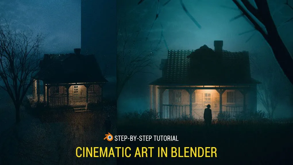 Blender 4.0影视级艺术制作工作流程视频教程 Blender 4.0 Beginner Workflow For Cinematic Art - Step-By-Step Tutorial