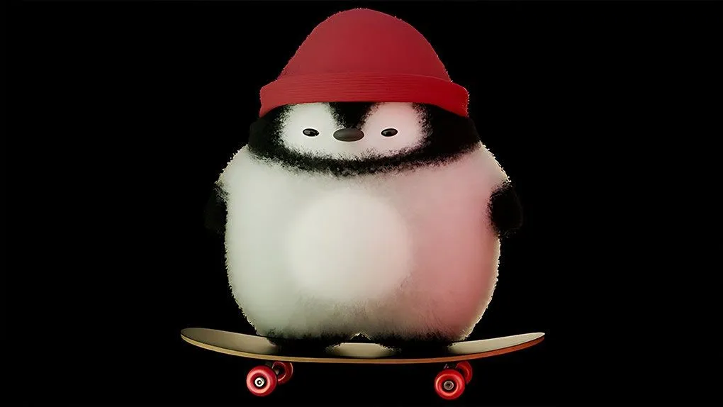Blender可爱滑板企鹅完整实例制作流程视频教程 Introduction in Blender 4: Chubby Penguin on Skate