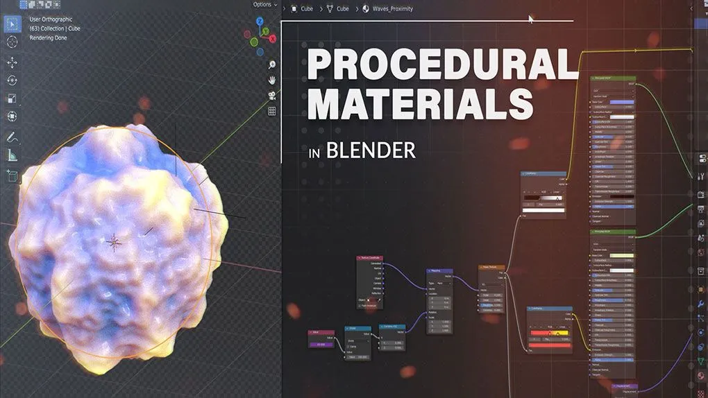 Blender程序化材质制作核心技术视频教程 Procedural Materials In Blender Course