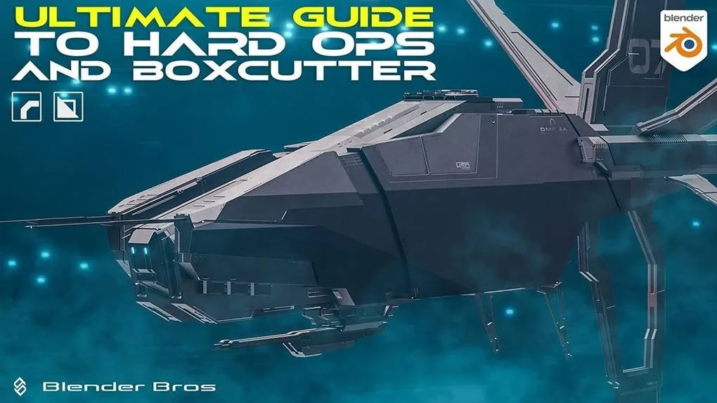 Blender中HardOps与BoxCutter工具使用技术终极指南视频教程 The ULTIMATE Guide to Hard Ops & Boxcutter