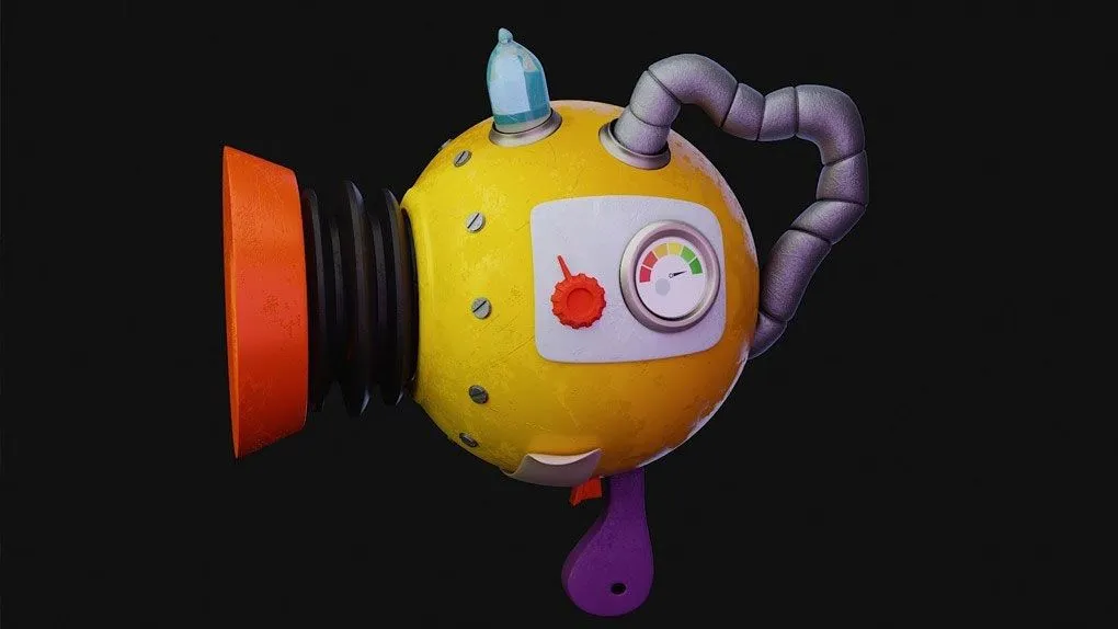 Blender酷炫游戏枪械完整建模流程视频教程 Create Stylized Gun for Games in 3D Blender