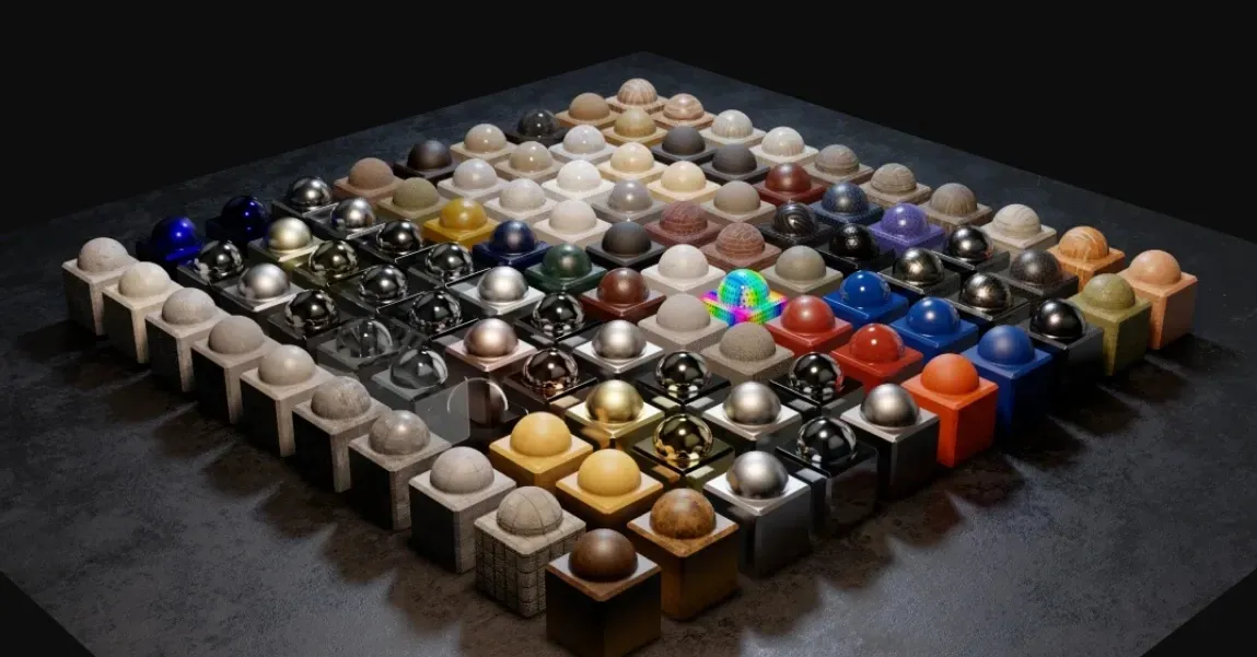 220多种顶级Bledner真实材质贴图管理预设插件 Eevee + Cycles Materials System