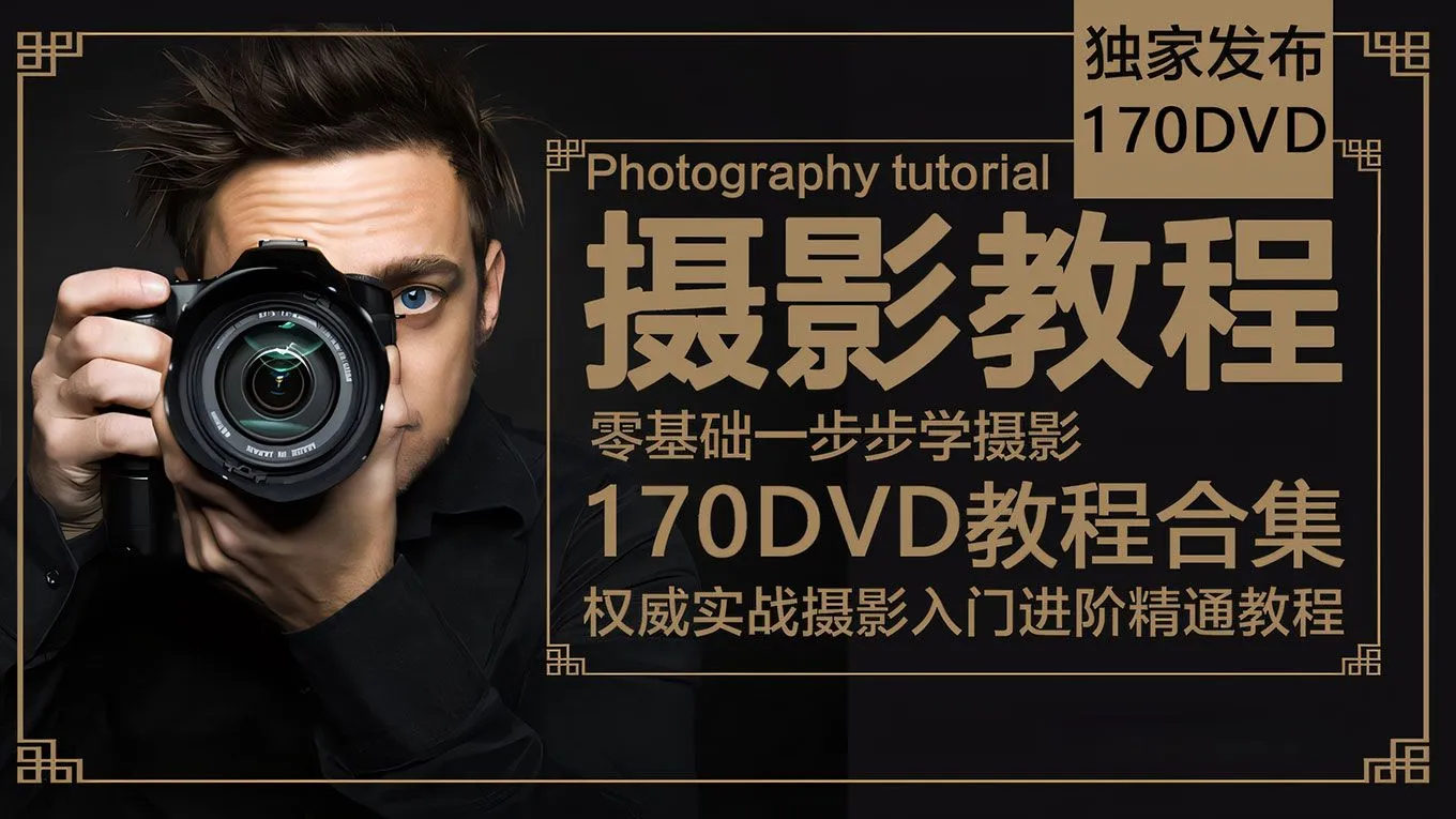 权威实战摄影入门进阶精通170张DVD教程合辑 中文或中文字幕