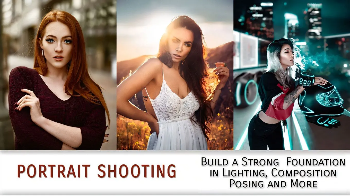 创意人像拍摄教程初学者到中级 中英字幕 Liquidverve – Portrait Shooting Tutorial