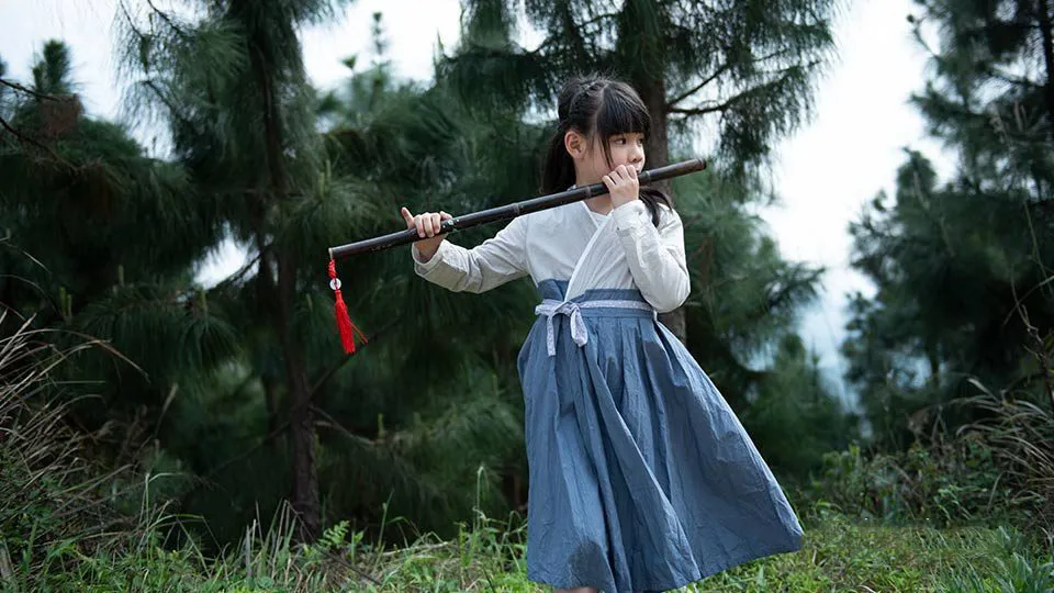 11张中国风亲子古装汉服人像写真摄影原片RAW原片素材