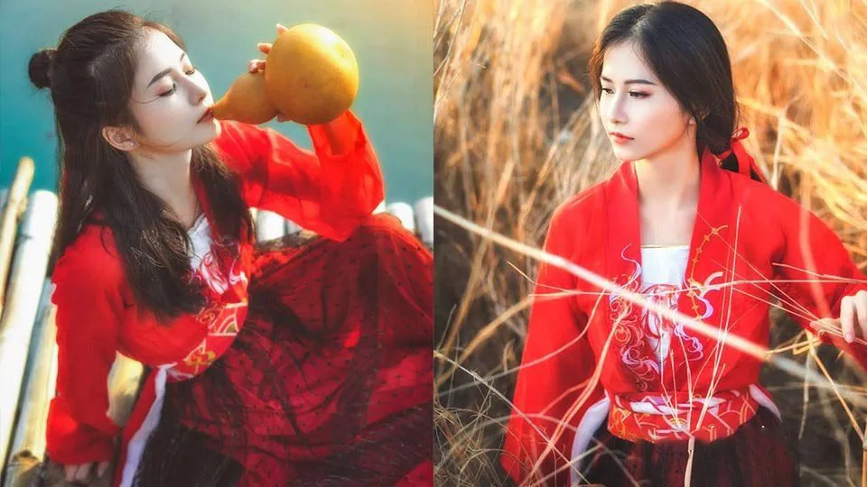 17张原片古风原片素材莲花江湖人像外景摄影原片RAW原片素材