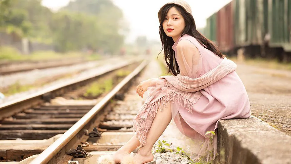 10张户外路小清新人像写真摄影原片RAW原片素材