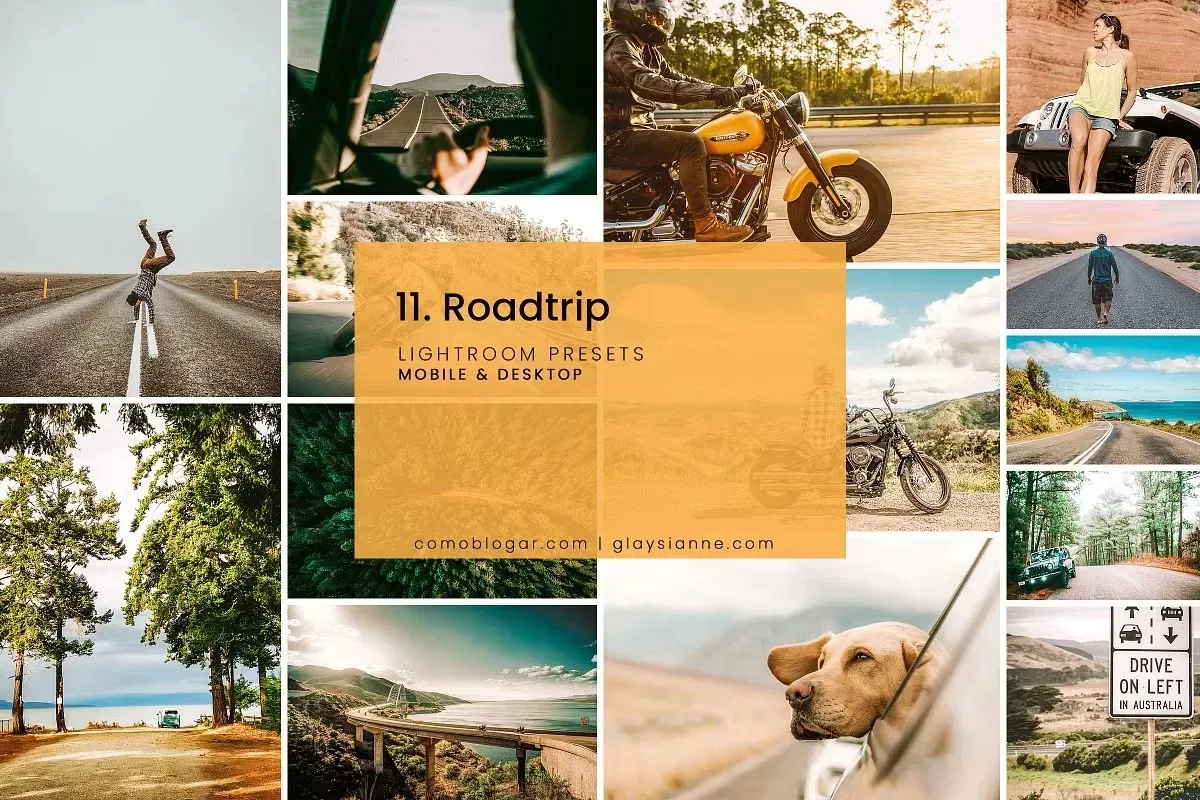 10款户外运动公路旅行风光人文摄影调色Lightroom预设 11. Roadtrip – Lightroom Presets