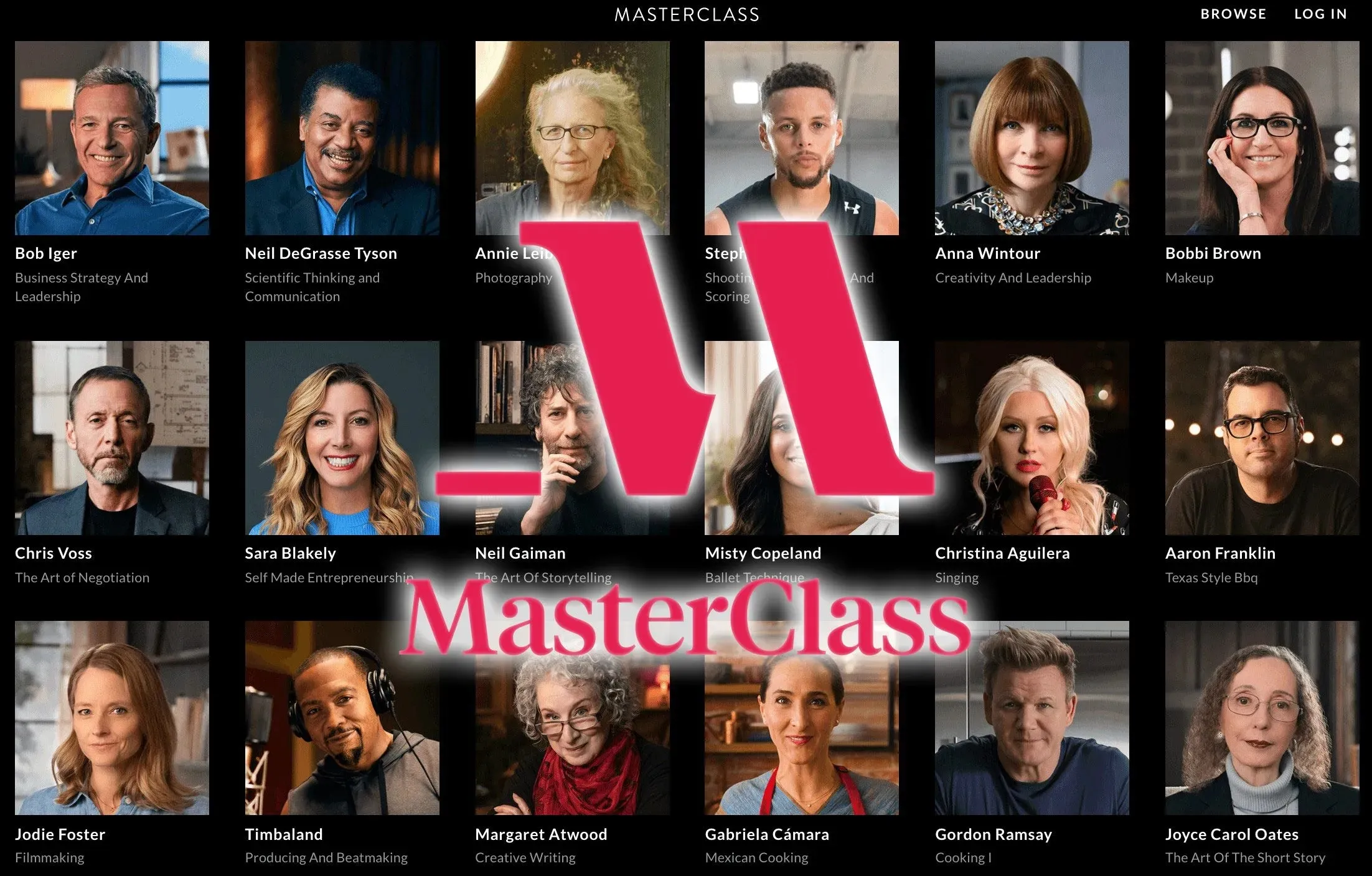 MasterClass大师班Masterclass全部教程更新至197套-中英字幕(1000+GB)