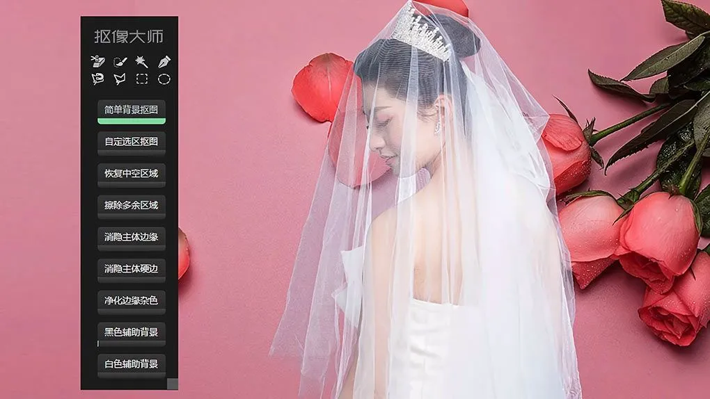 PS抠图扣头发中文插件 抠像大师PS抠像工具插件