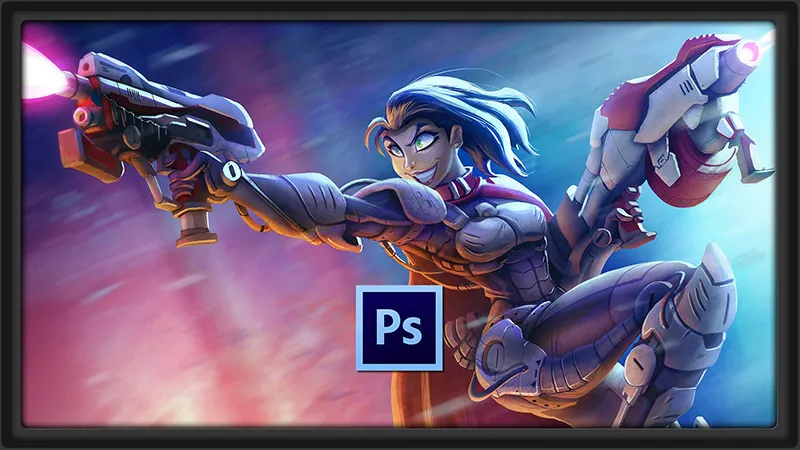 游戏角色设计绘画实例训练视频教程第一季Character Design in Photoshop Volume 1