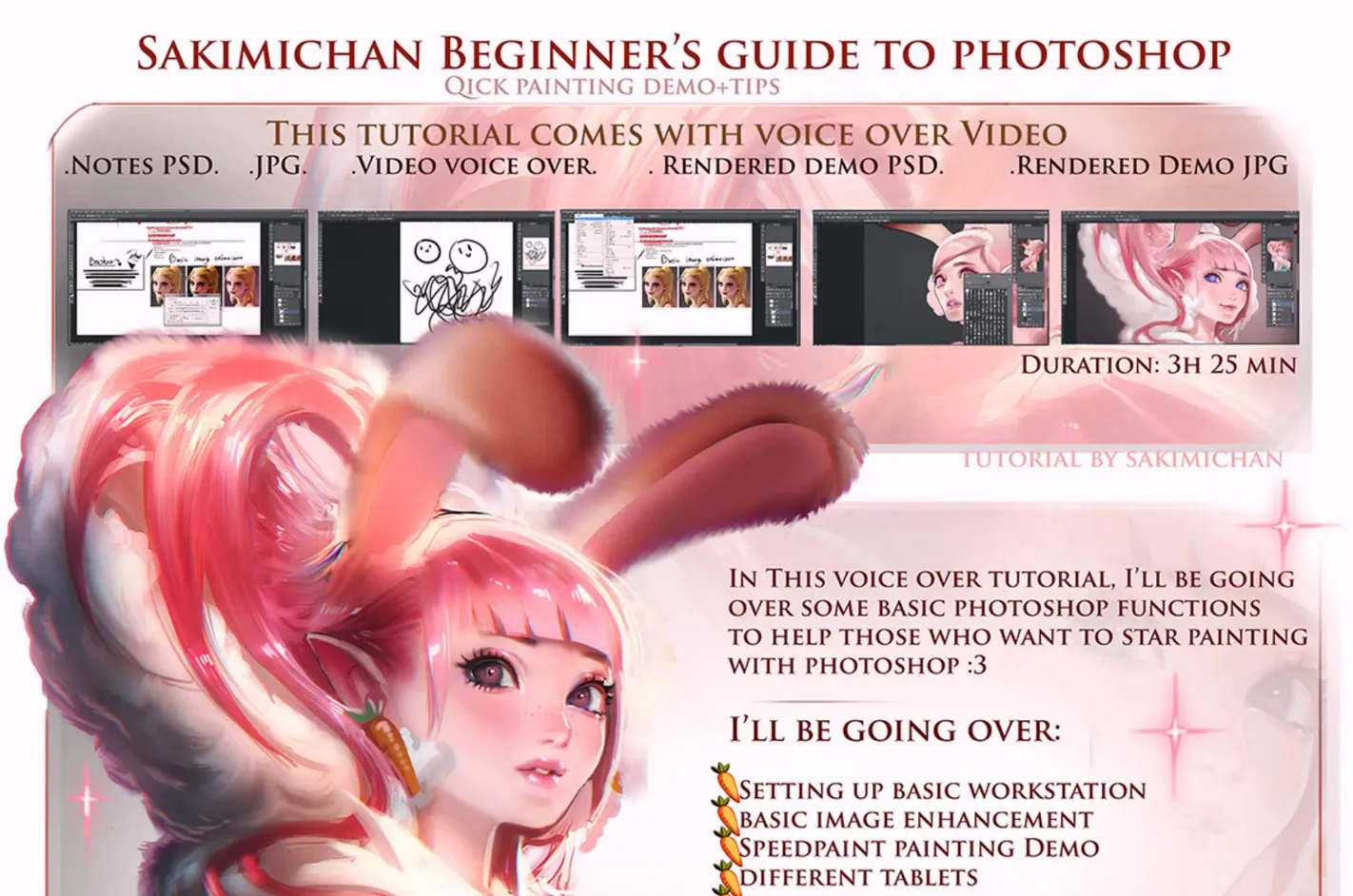 数字绘画初学者指南训练视频教程 Gumroad Beginners Guide to Photoshop Painting