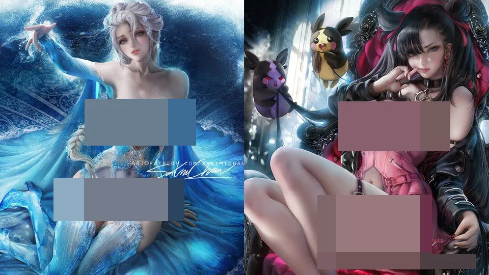 P站画师Sakimi Chan超级卡通角色手绘实例训练教程114季