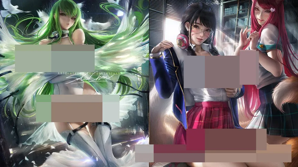 P站画师Sakimi Chan超级卡通角色手绘实例训练教程102季