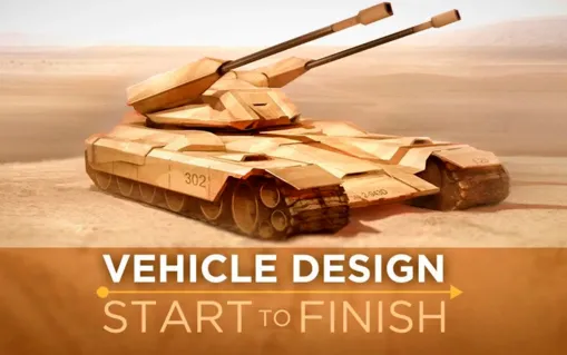 PS科幻战车绘制视频教程 Ctrl+Paint Vehicle Design Start To Finish