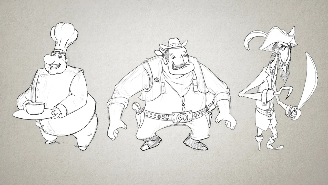 PS卡通人物绘画视频教程 Designing Appealing Cartoon Characters in Photoshop